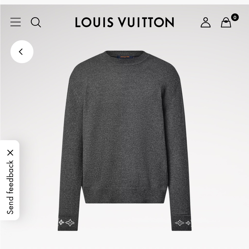 Louis Vuitton MONOGRAM CUFF
CASHMERE PULLOVER